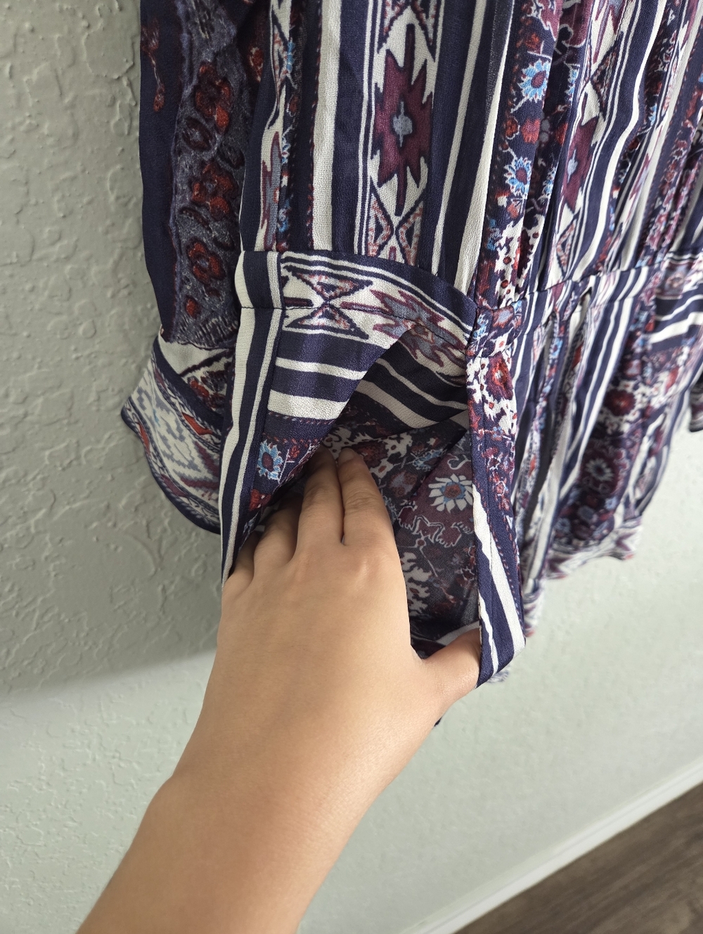Isabel Marant Etoile Tayler Paisley Playsuit Long Sleeve Lightweight Romper - Picture 7 of 11